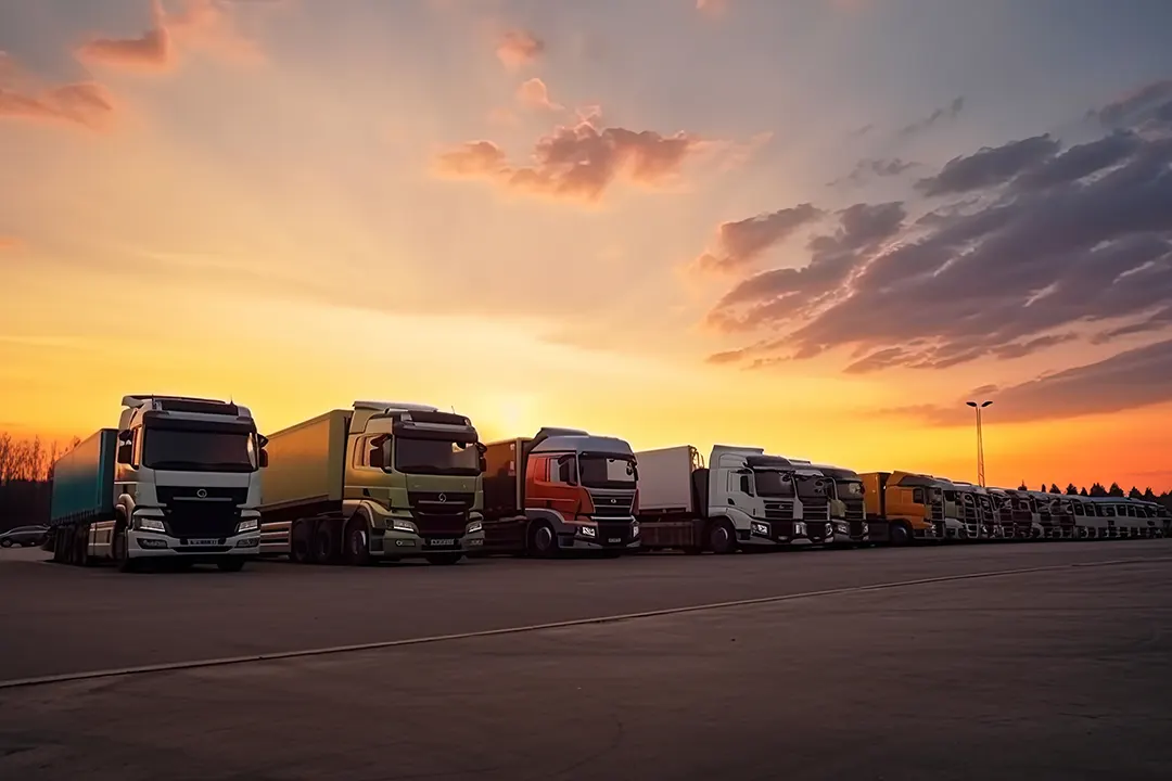 many-transport-trucks-parked-service-station-sunset-ai-generative(1)